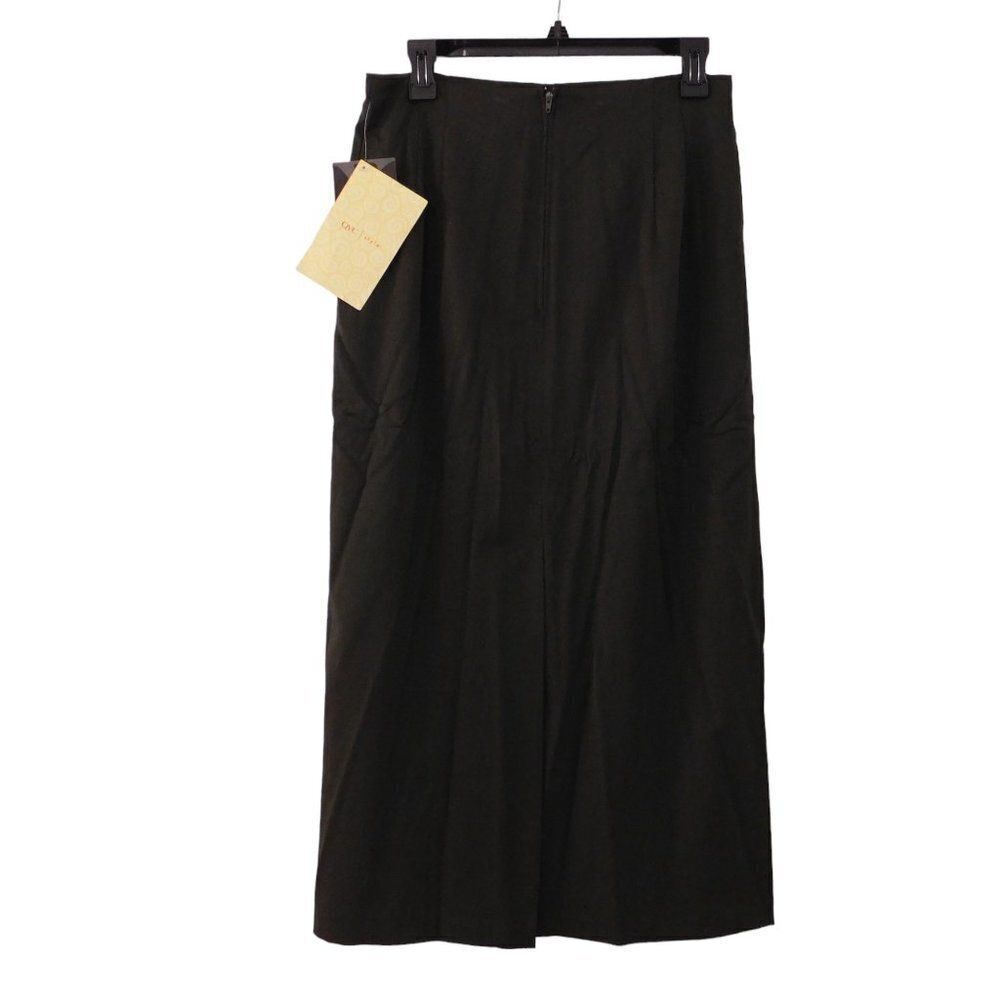 Vtg‎ Skirt Suit Long Skirt Blazer Olive Green Sz 12 Modern size 6 Y2K Dead Stock - Picture 6 of 8